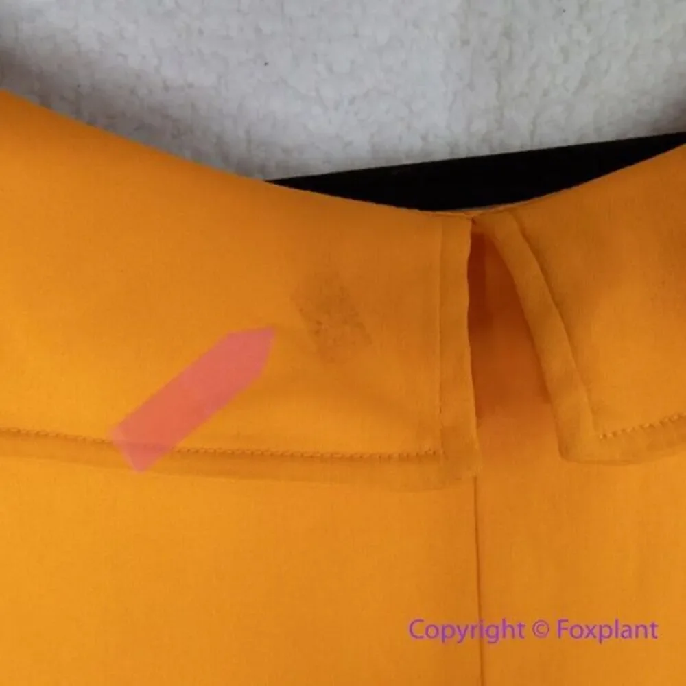 New! Ashley Stewart orange dress double breasted collared with belt, size 22/24 - Picture 13 of 16
